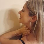 Ατσάλινα σκουλαρίκια μπίλια με ατσάλινη αλυσίδα, ψαροκόκκαλο.